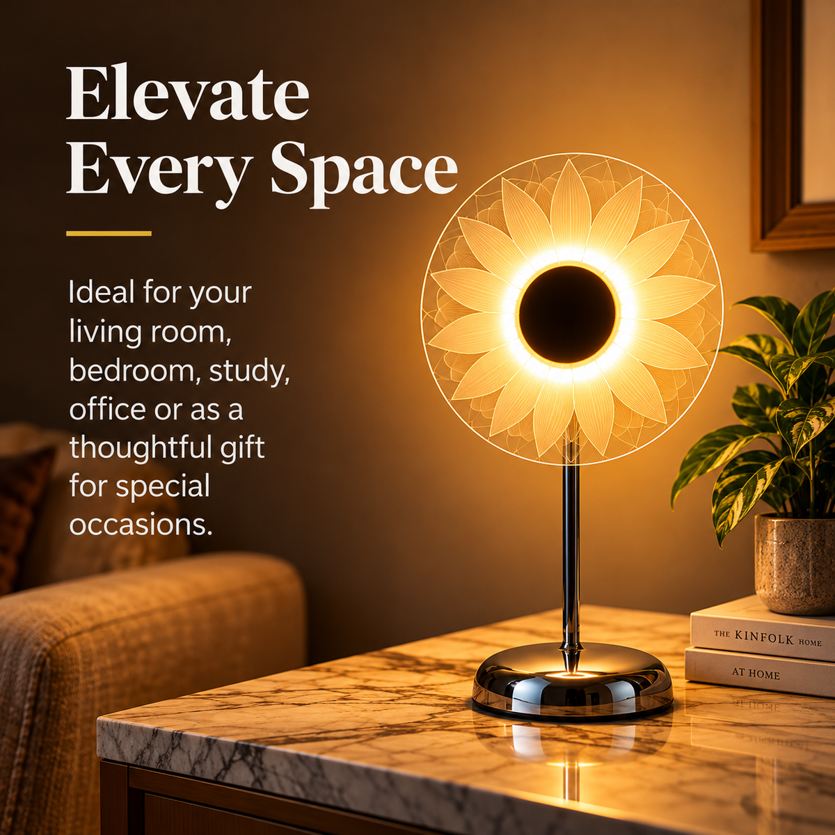 Sunflower Glow Decorative LED Table Lamp