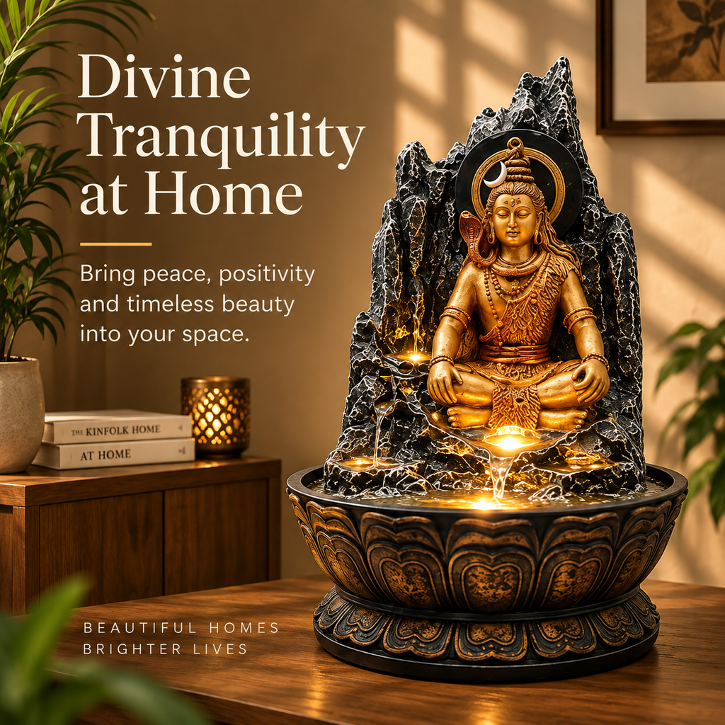 Divine Shiva Serenity Tabletop Water Fountain