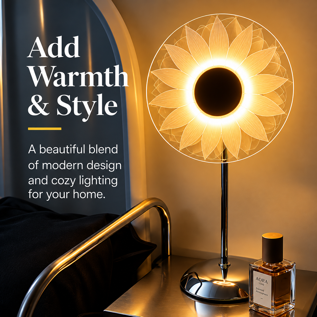 Sunflower Glow Decorative LED Table Lamp