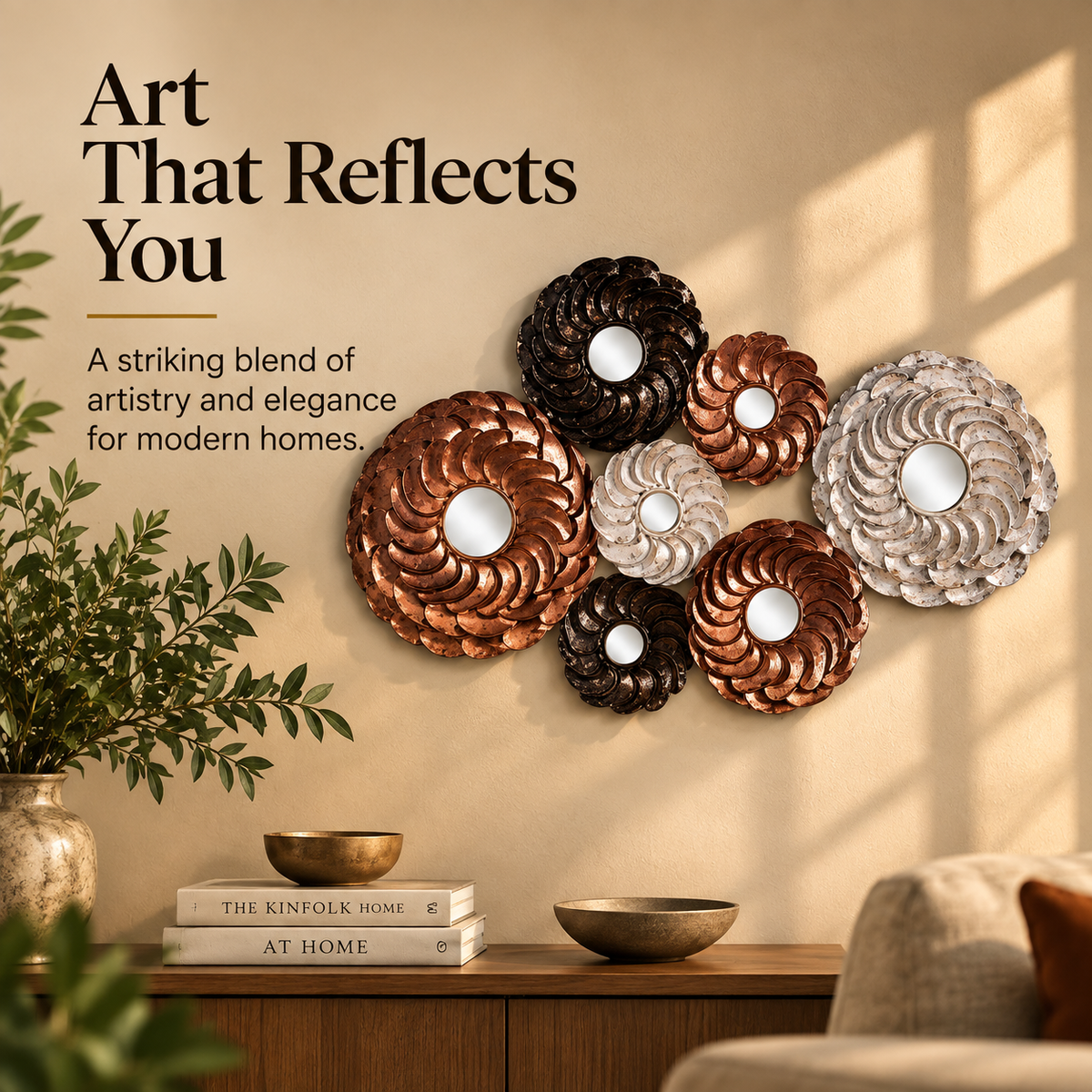 Aurelia Orbit Decorative Mirror Wall Art