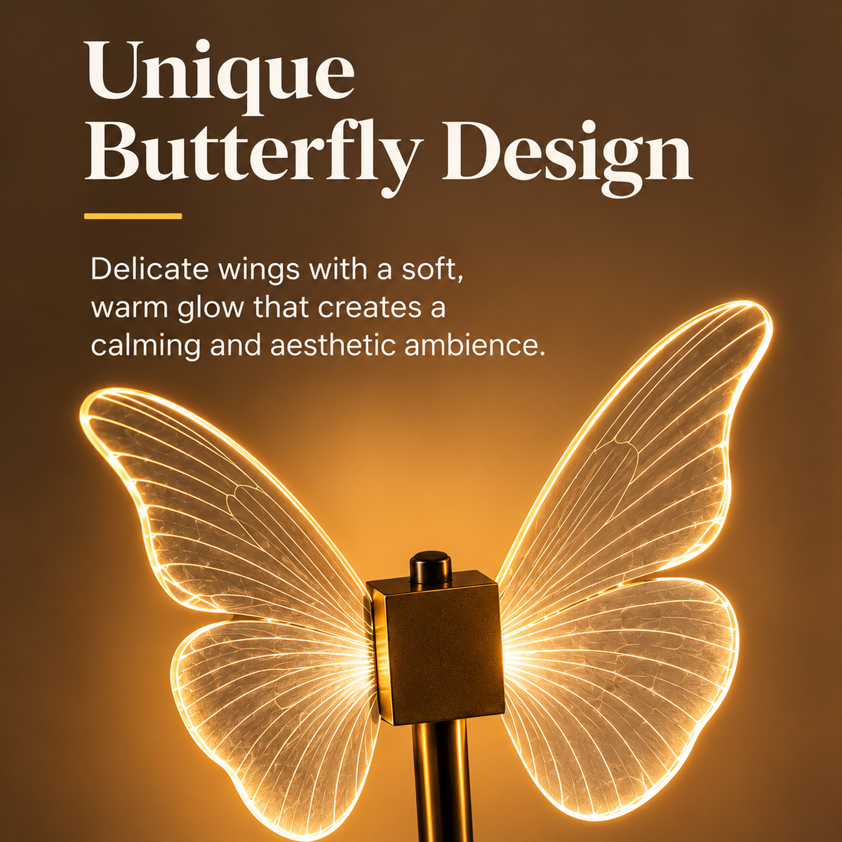 Butterfly Glow LED Table Lamp – Warm White
