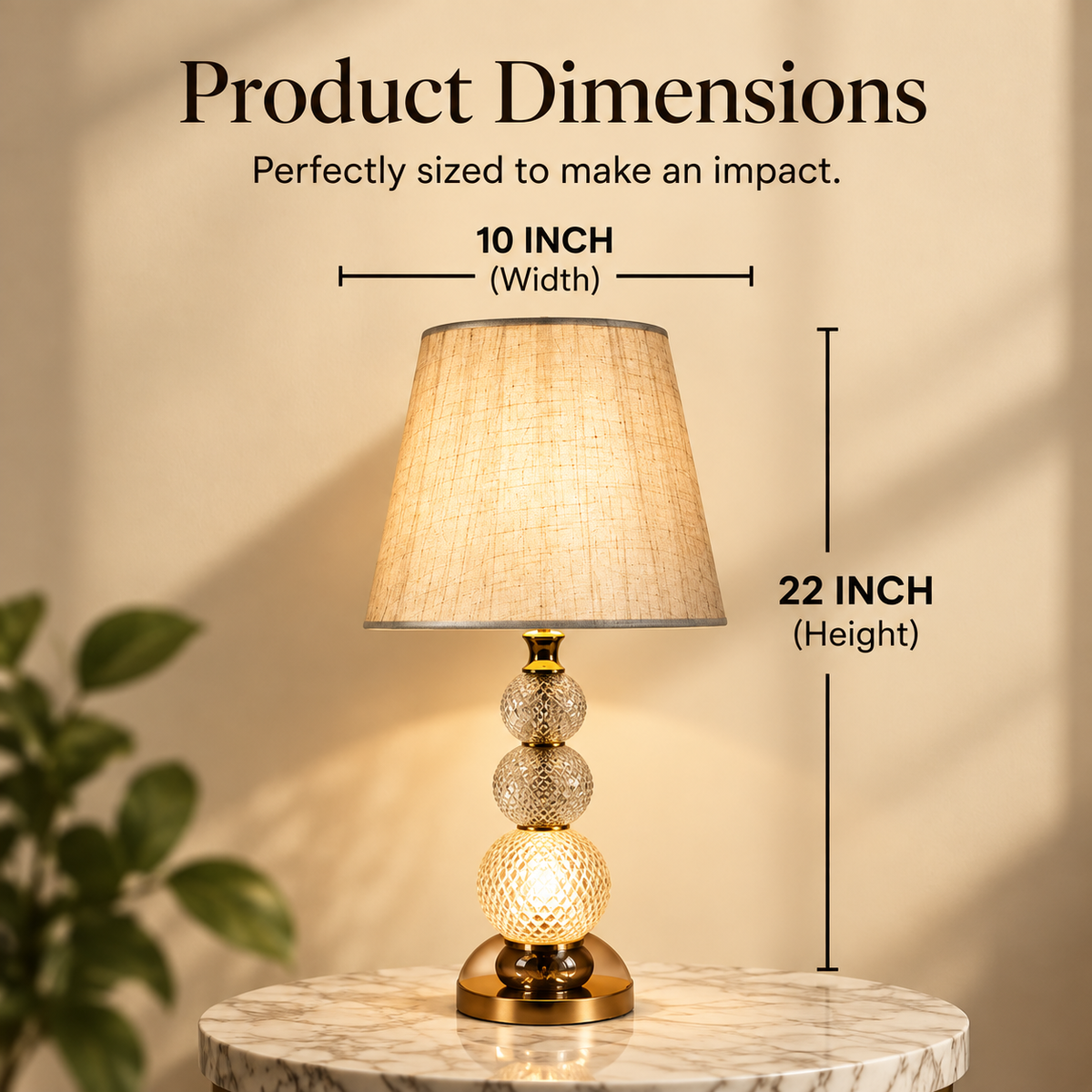 Celeste Faceted Orb Table Lamp