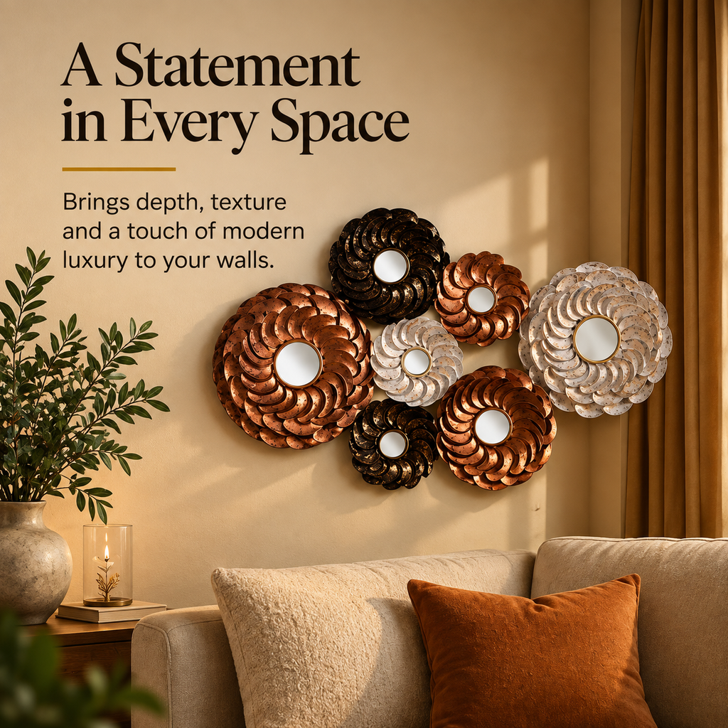 Aurelia Orbit Decorative Mirror Wall Art
