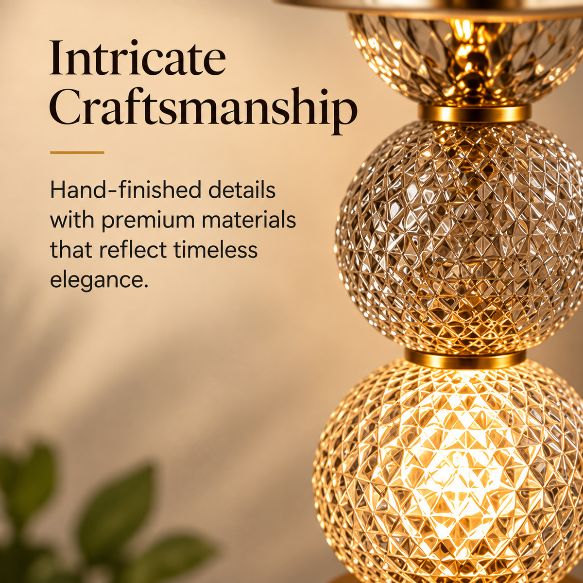 Celeste Faceted Orb Table Lamp