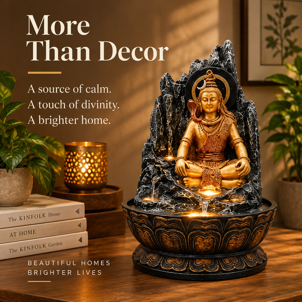Divine Shiva Serenity Tabletop Water Fountain