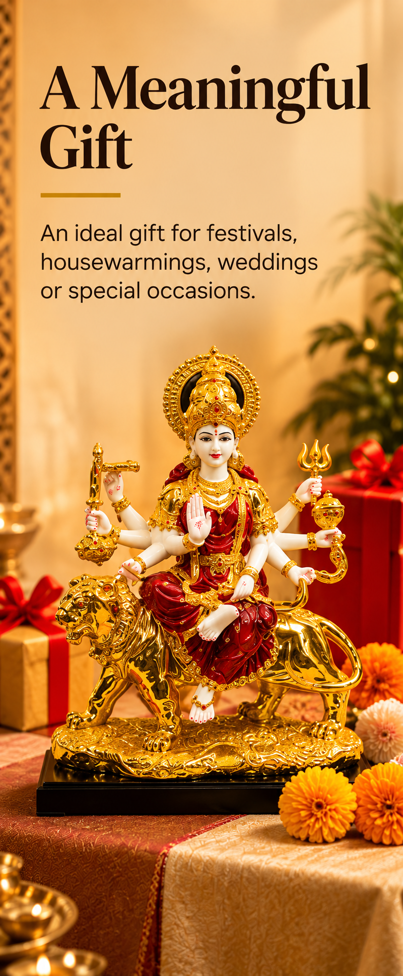 Divine Grace Mata Rani Idol with Lion