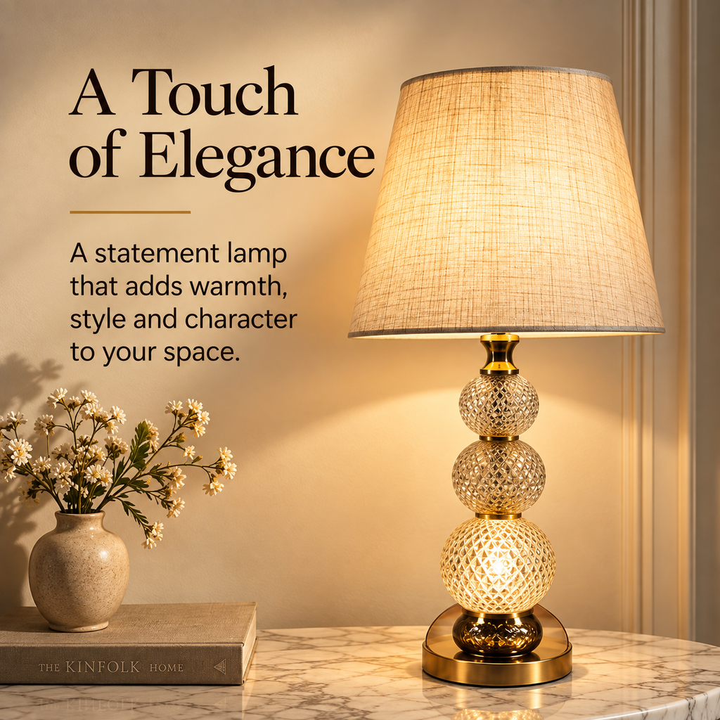 Celeste Faceted Orb Table Lamp