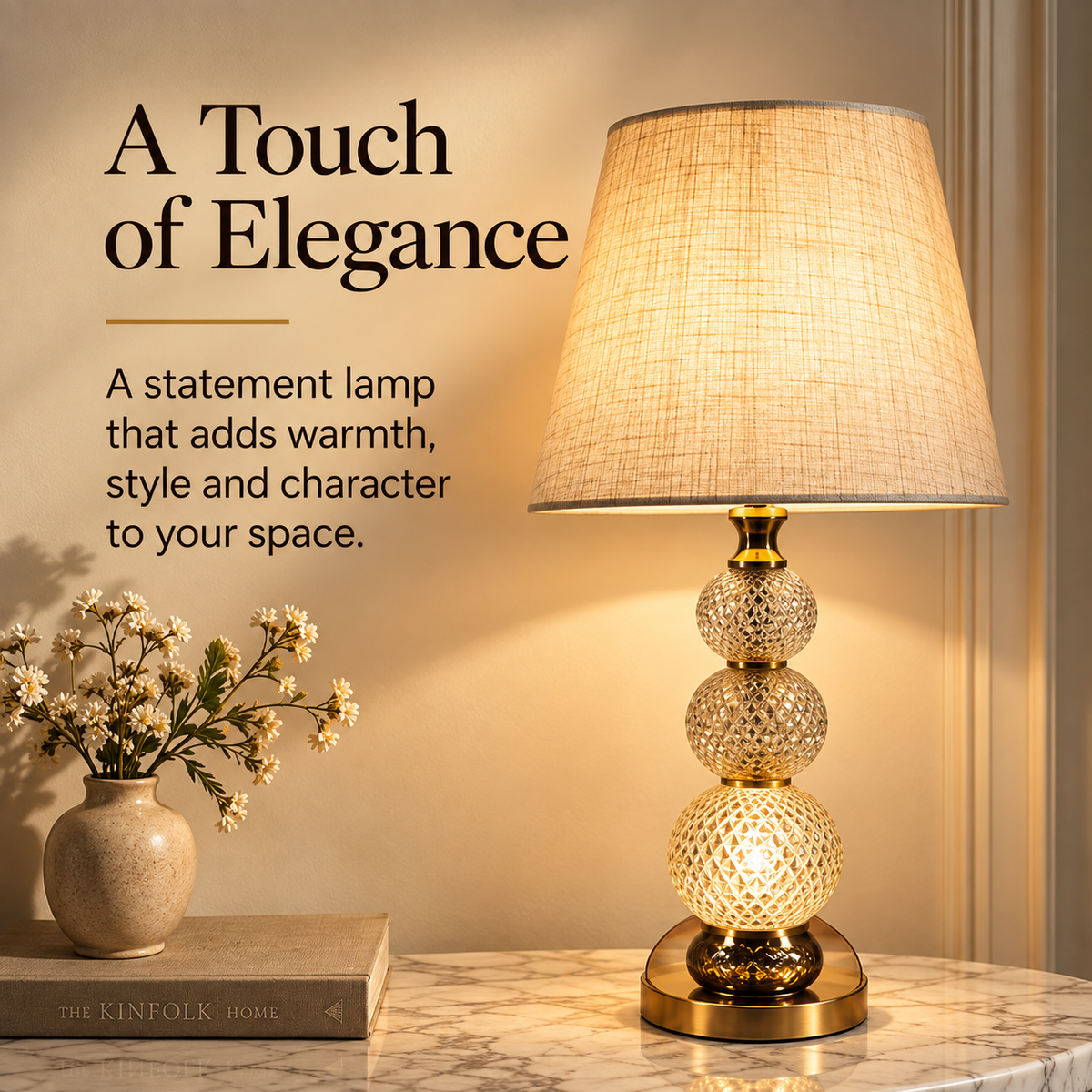 Celeste Faceted Orb Table Lamp
