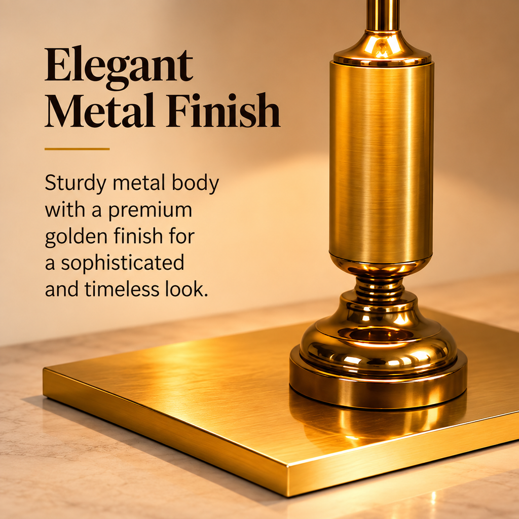 Golden Aura Patterned Table Lamp
