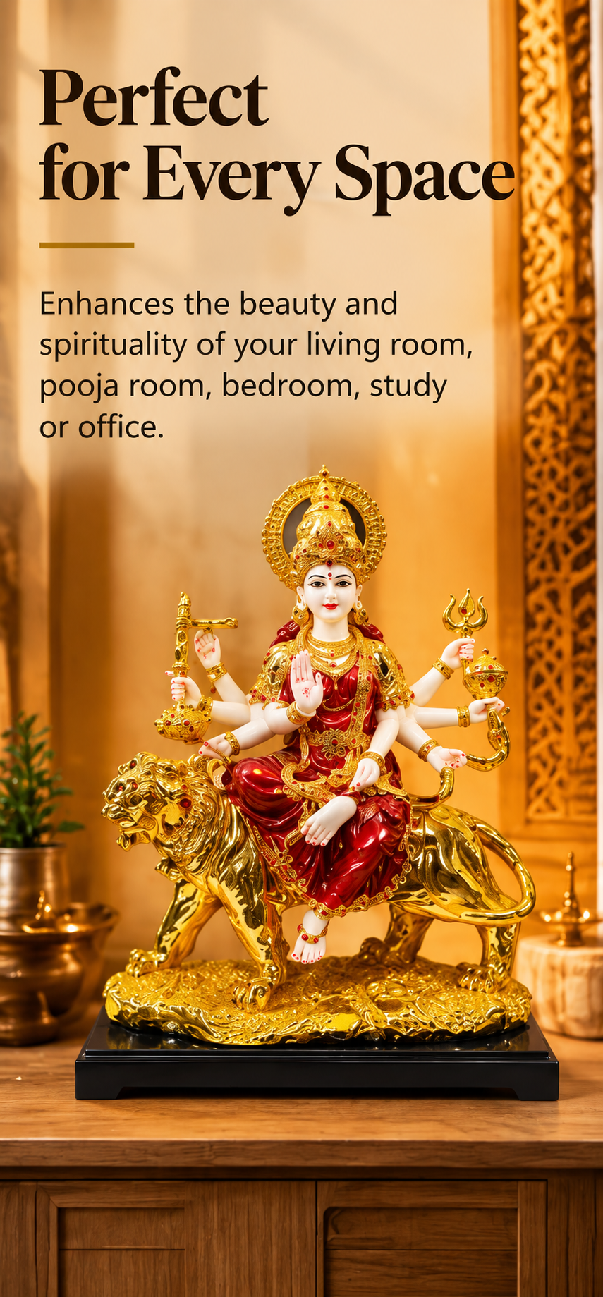 Divine Grace Mata Rani Idol with Lion