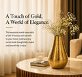 Aurelia Hammered Gold Vase – 13 Inch