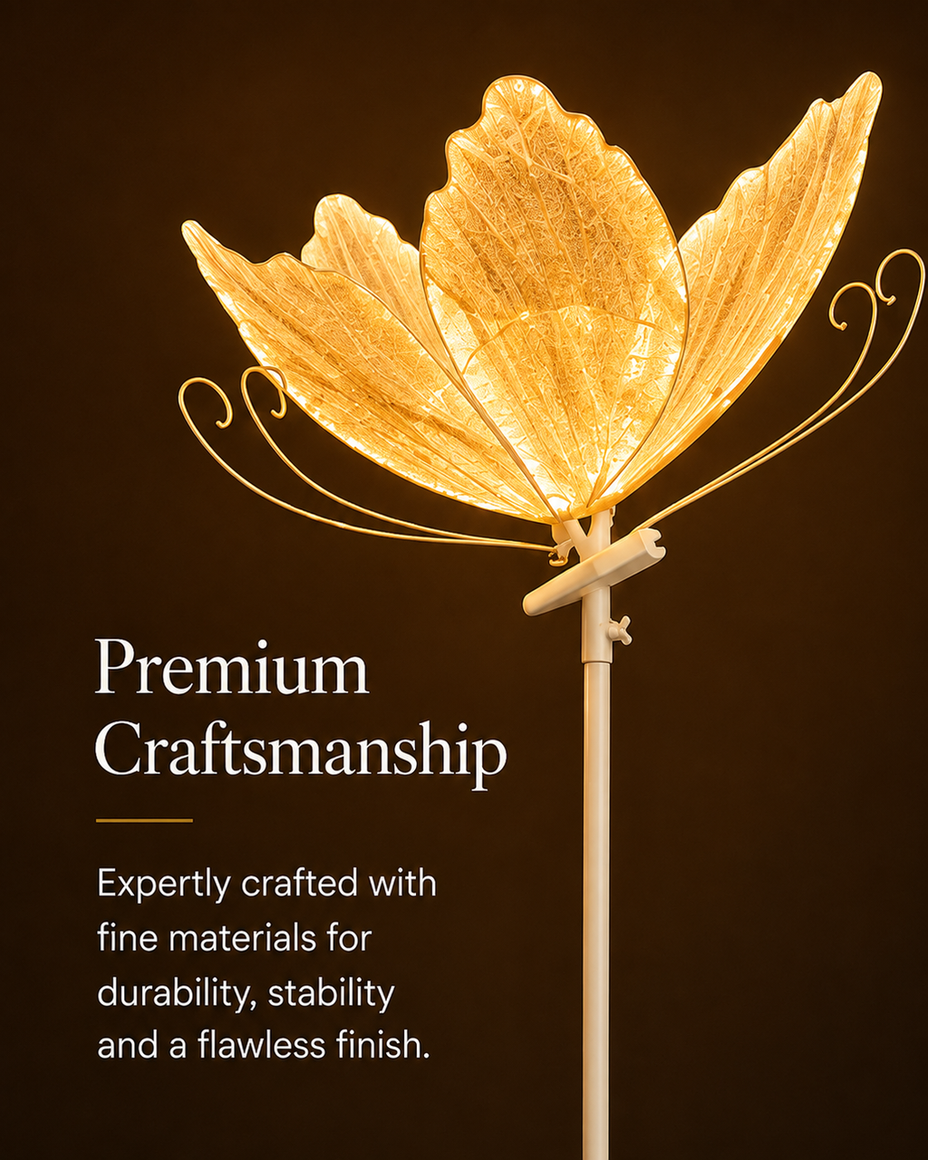 Floral Petal Floor Lamp with Warm Ambient Light | Decorative White Standing Lamp