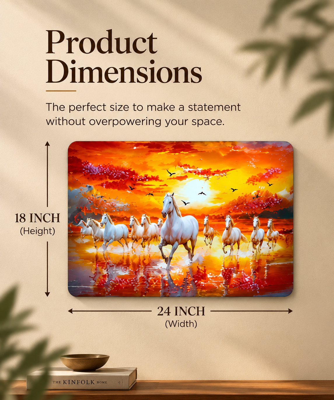 Sunset Galloping Horses Wall Art – Vibrant Premium Wall Décor