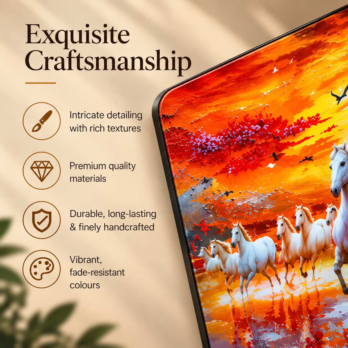 Sunset Galloping Horses Wall Art – Vibrant Premium Wall Décor