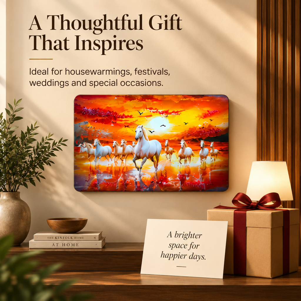 Sunset Galloping Horses Wall Art – Vibrant Premium Wall Décor
