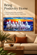 Seven Horses Sunset Wall Art – Symbol of Success & Positivity