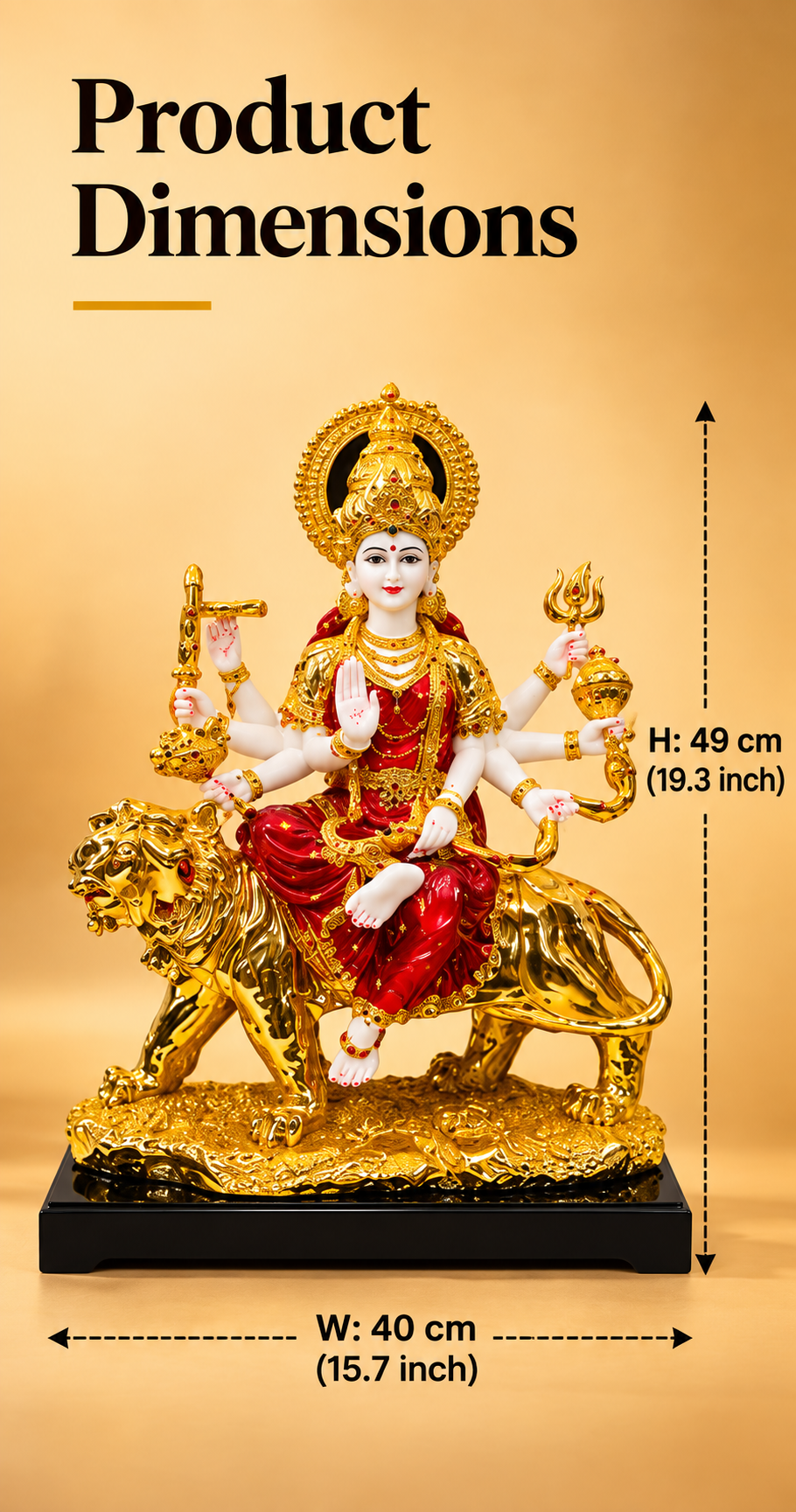 Divine Grace Mata Rani Idol with Lion