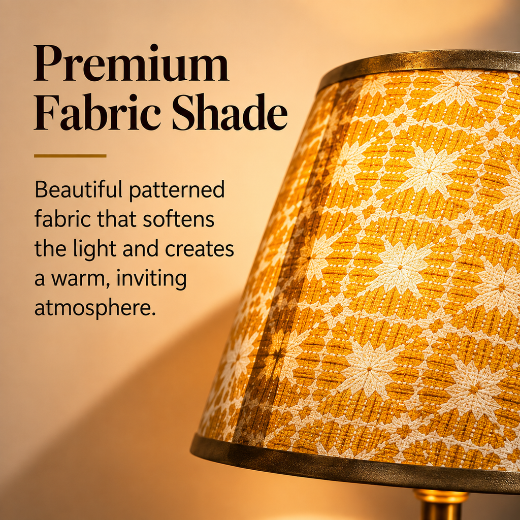 Golden Aura Patterned Table Lamp