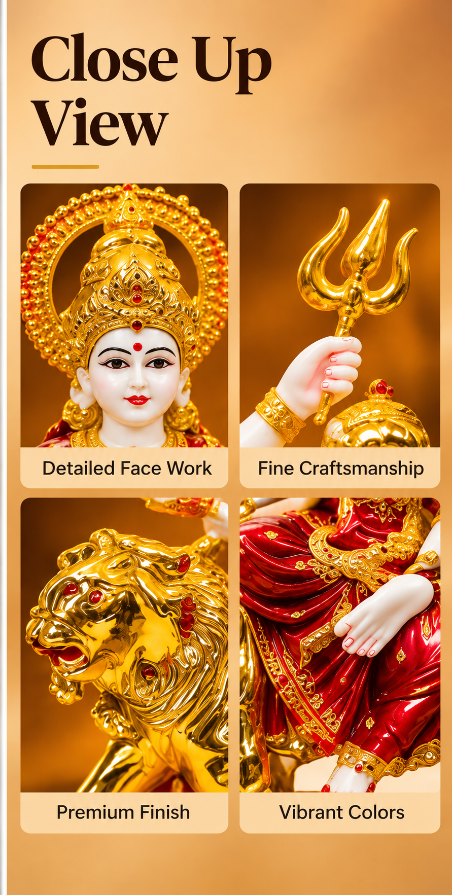 Divine Grace Mata Rani Idol with Lion